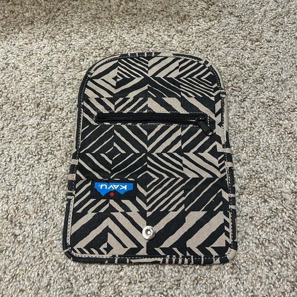 Kavu Big Spender Tri-Fold Wallet “Psychedelic Trip” Canvas Travel Outdoor  Black - Picture 4 of 9